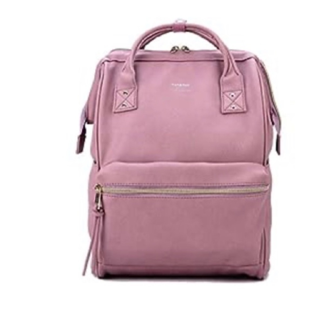 Kah & Kee Leather Rose Pink Backpack